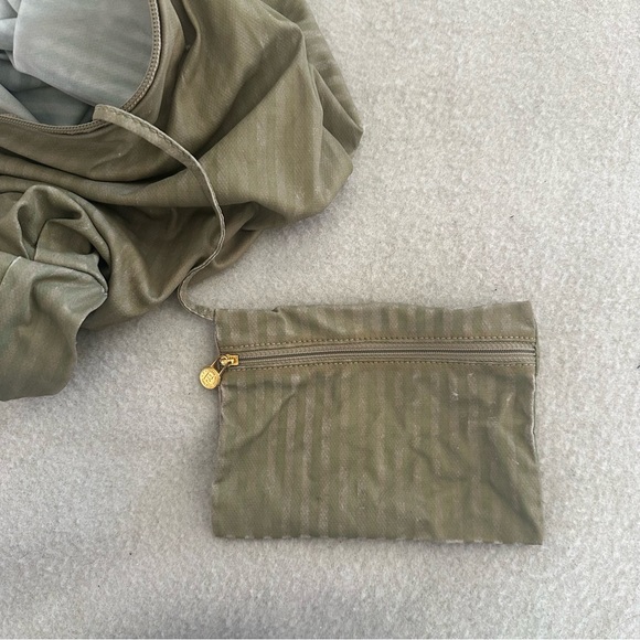 Fendi Vintage Striped Coated Fabric Shoulder Sling Bag Backpack with Pouchette - Picture 11 of 15